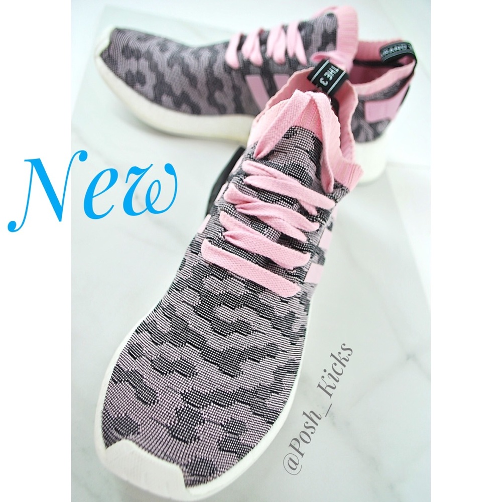 adidas NMD R2 Primeknit Casual Sneakers Womens 9